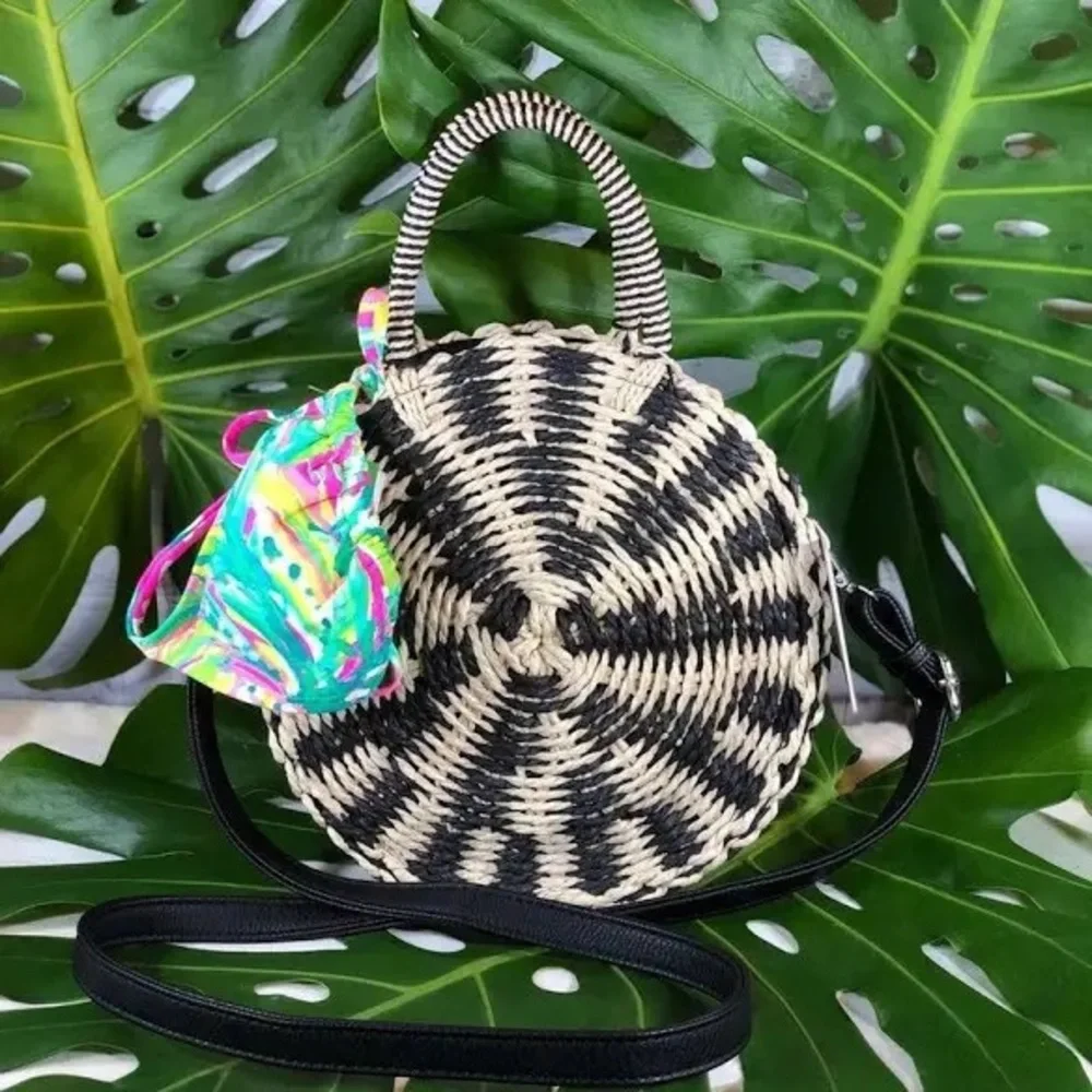 NWOT MMS PURSE WOVEN CIRCLE BAG - Picture 5 of 7